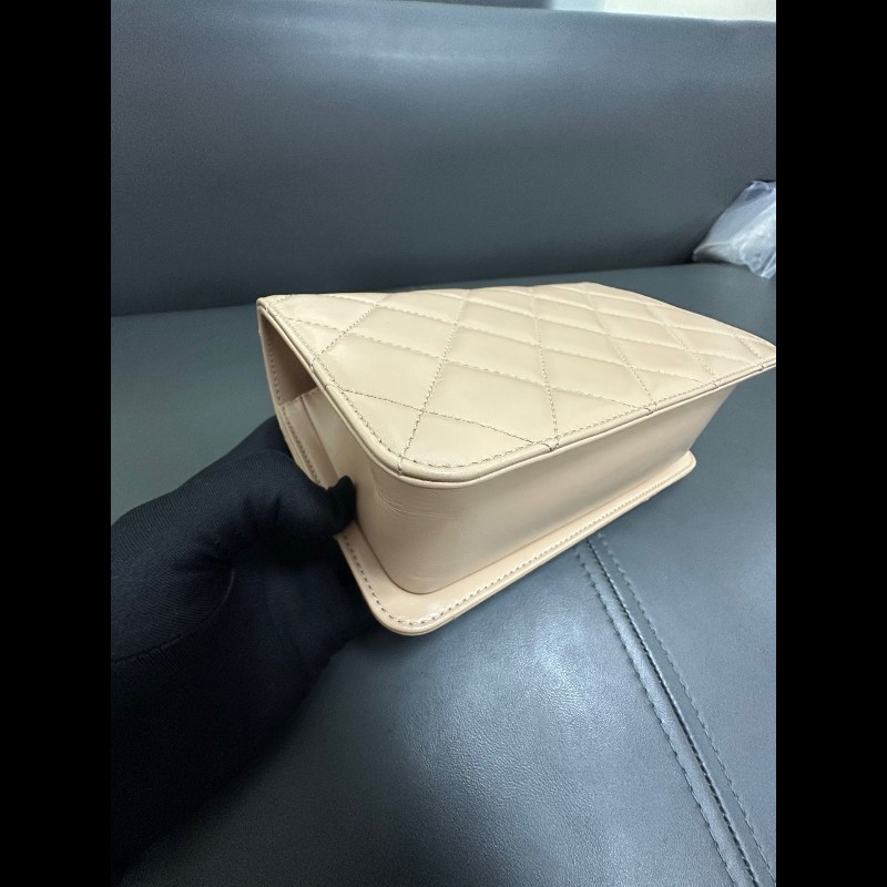 Chanel Flap 新款雙金珠-5