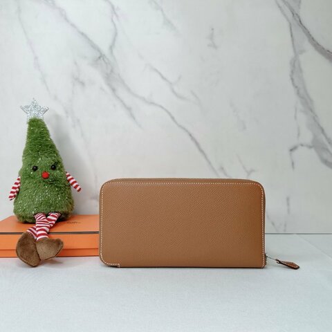 HERMES 全新老虎絲巾長夾