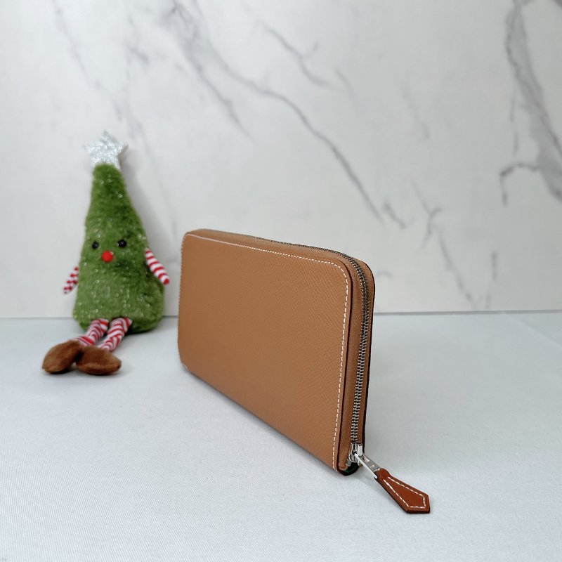 HERMES 全新老虎絲巾長夾-2