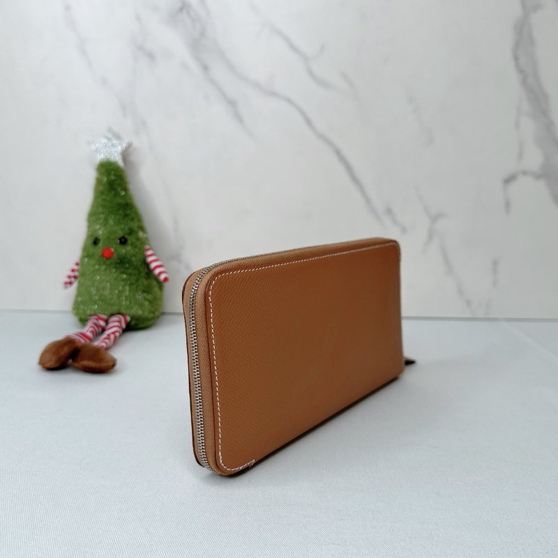 HERMES 全新老虎絲巾長夾-3