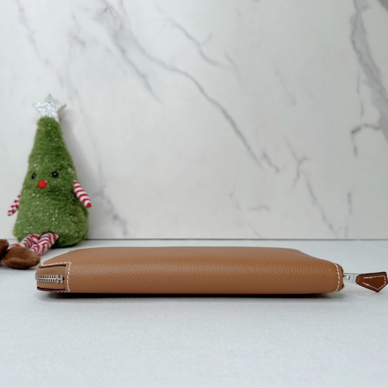 HERMES 全新老虎絲巾長夾-5