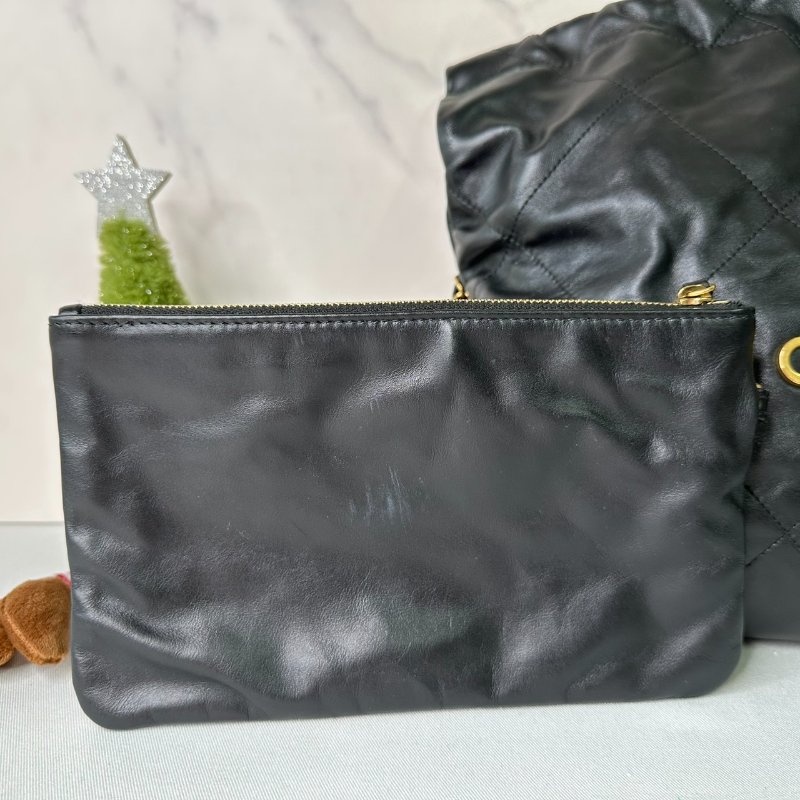 CHANEL 22包黑金小款-7