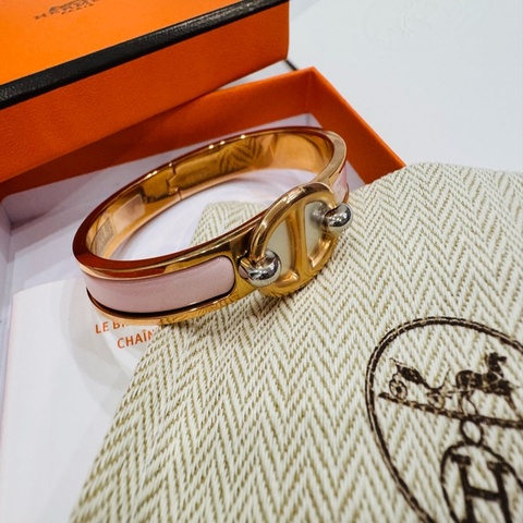 全新Hermes 豬鼻手鐲 粉色 未拆膜