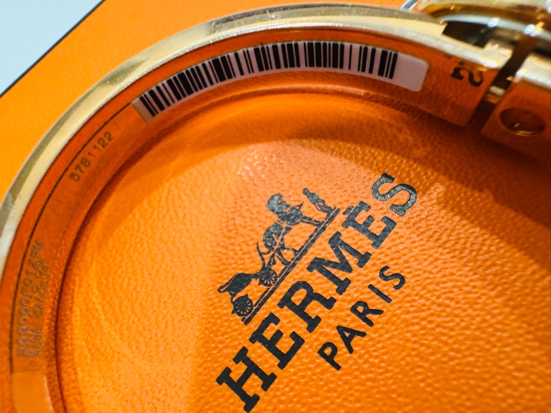 全新Hermes 豬鼻手鐲 粉色 未拆膜-3