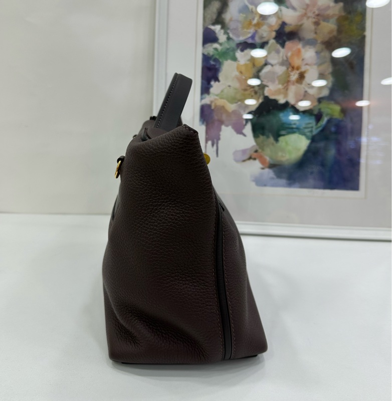 Hermes 愛馬仕 2424-29 烏木色拼黑色金扣 Z刻-3