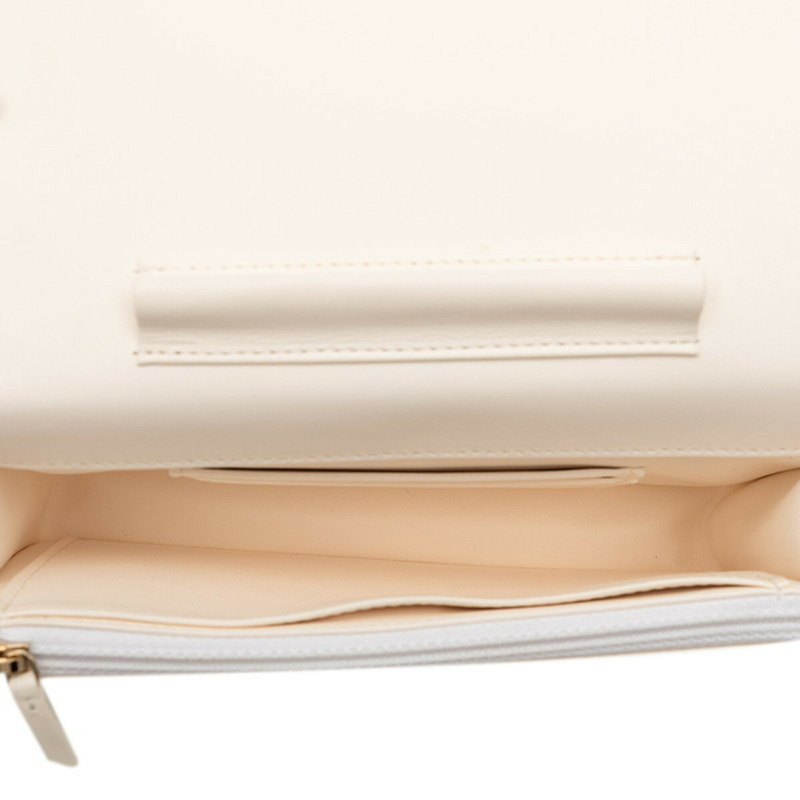 香奈兒 (Chanel) Matelassé Coco Mark Logo Book Chain Shoulder Bag AP2952 黑白羊皮女士包-3