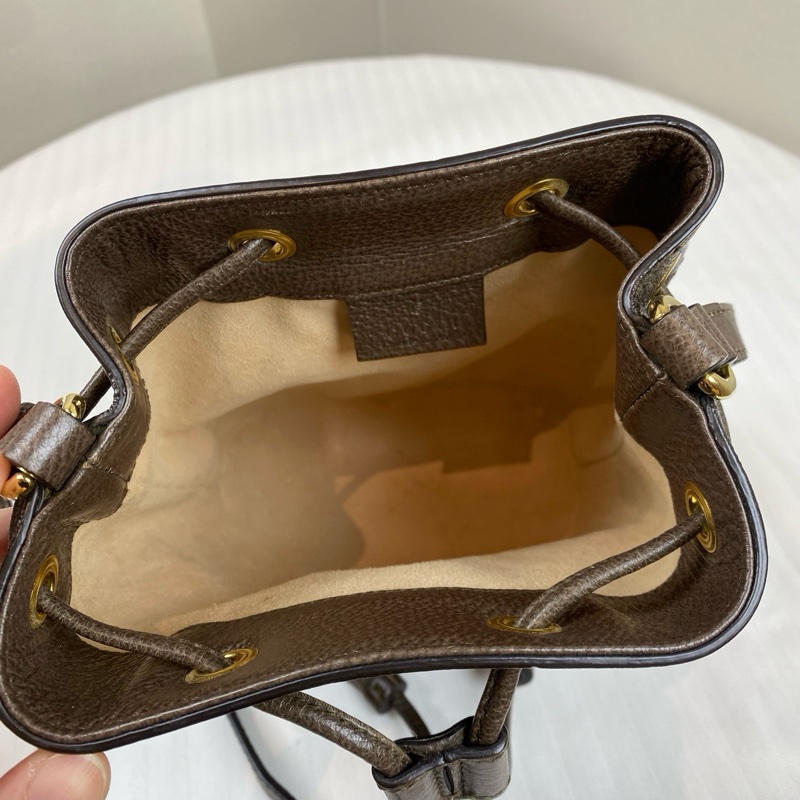 古馳/Gucci Ophidia系列  米色和烏木色GG Supreme帆布 15.5釐米（寬）x 19釐米（高）x 9釐米（深）-7