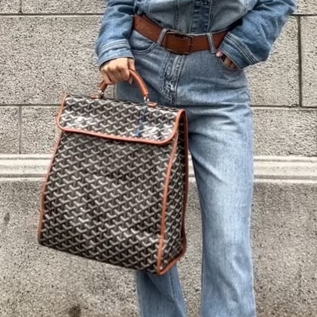 Goyard戈雅Saint Leger折叠雙肩包🚴‍♂️全網都在找的棕色包-4