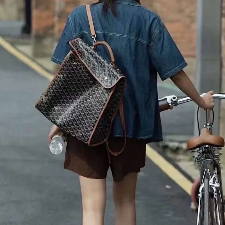 Goyard戈雅Saint Leger折叠雙肩包🚴‍♂️全網都在找的棕色包-7