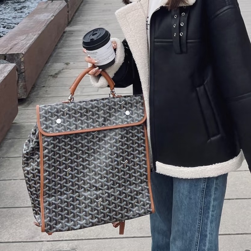 Goyard戈雅Saint Leger折叠雙肩包🚴‍♂️全網都在找的棕色包-8