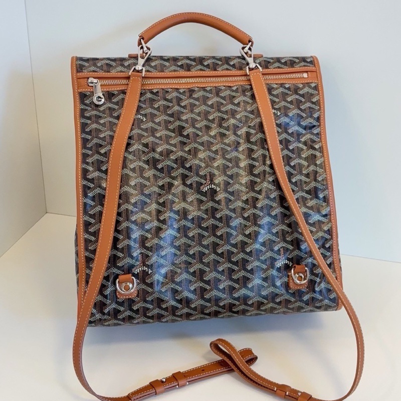 Goyard戈雅Saint Leger折叠雙肩包🚴‍♂️全網都在找的棕色包-11