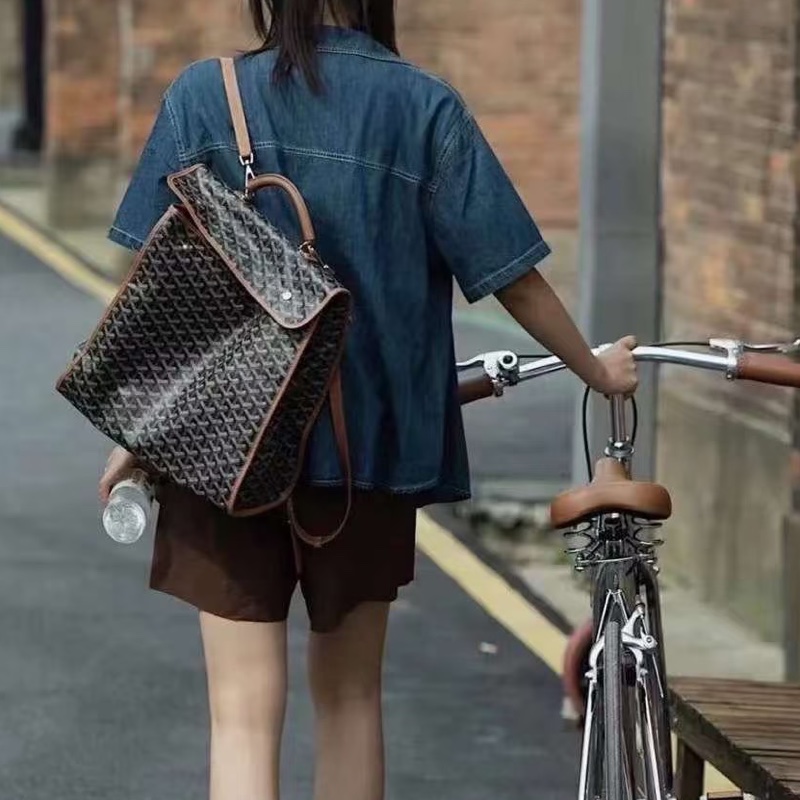 Goyard戈雅Saint Leger折叠雙肩包🚴‍♂️全網都在找的棕色包-17