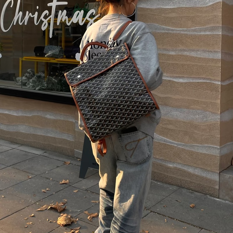 Goyard戈雅Saint Leger折叠雙肩包🚴‍♂️全網都在找的棕色包-20