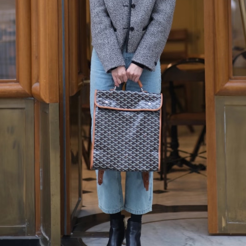 Goyard戈雅Saint Leger折叠雙肩包🚴‍♂️全網都在找的棕色包-32