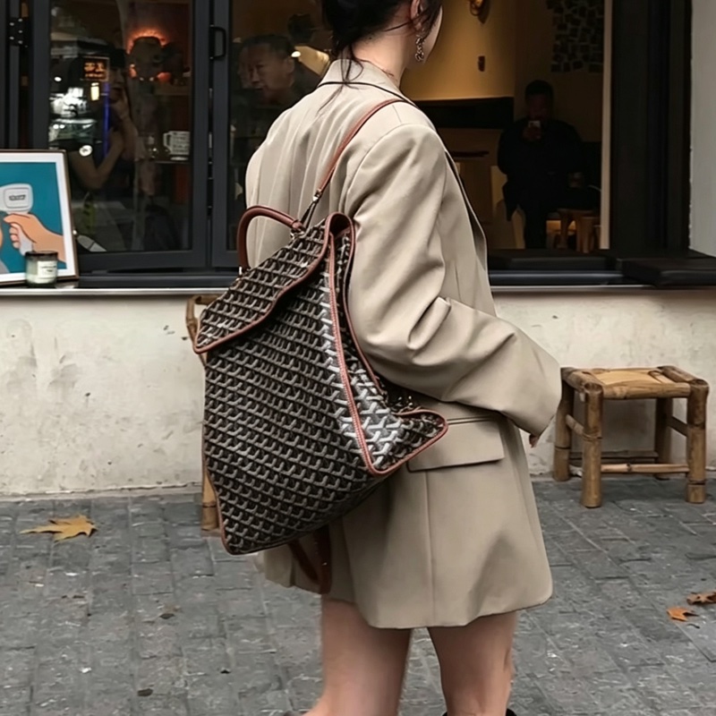 Goyard戈雅Saint Leger折叠雙肩包🚴‍♂️全網都在找的棕色包-37