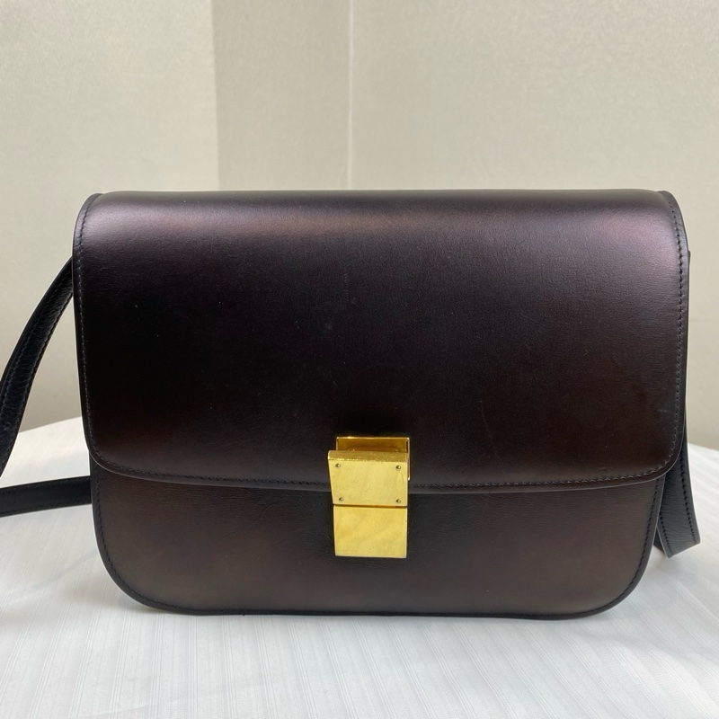 賽琳/Celine     小牛皮和小羊皮襯里 24x18x6cm(9x7x2in)-0