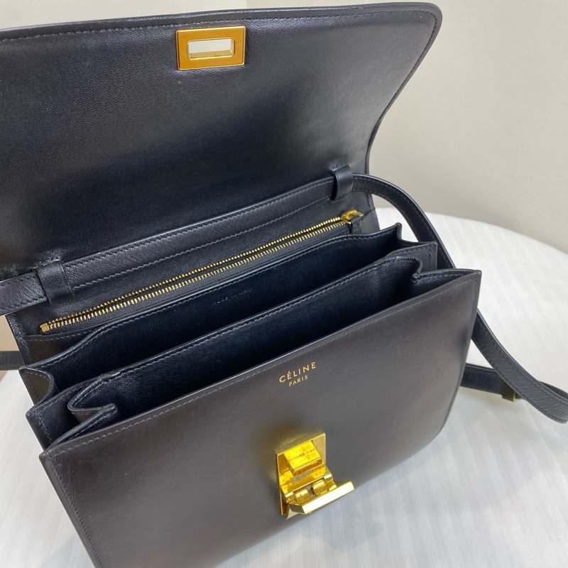 賽琳/Celine     小牛皮和小羊皮襯里 24x18x6cm(9x7x2in)-5