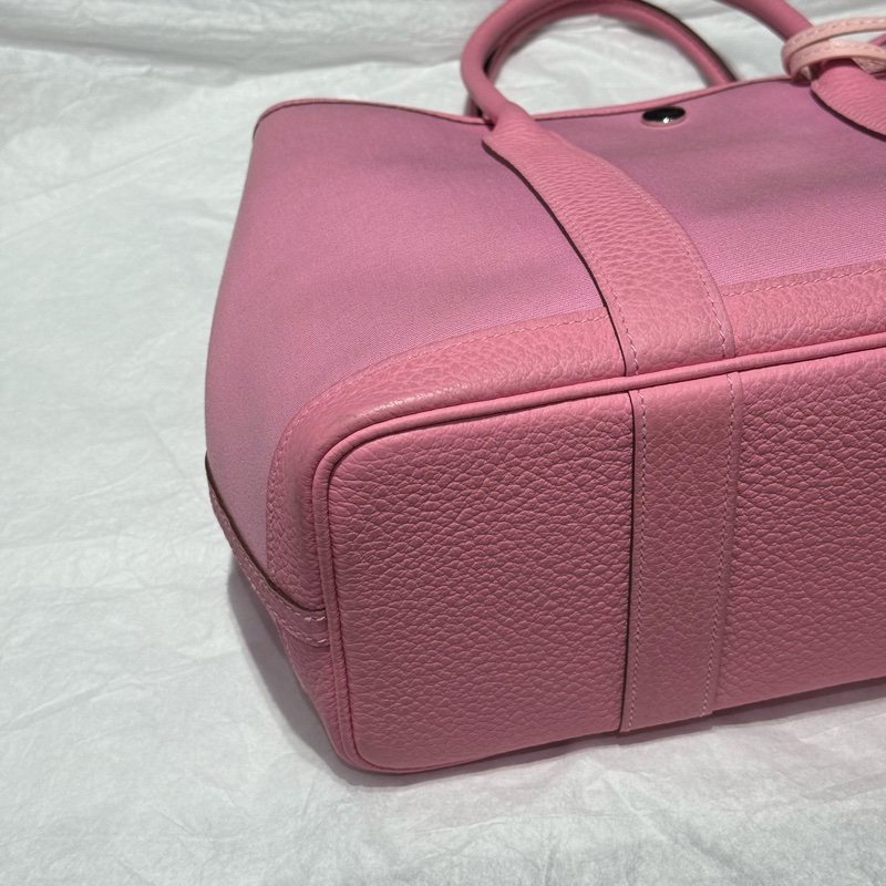 Hermes/愛馬仕 garden party30 稀有 5p粉色花園包Y刻-3