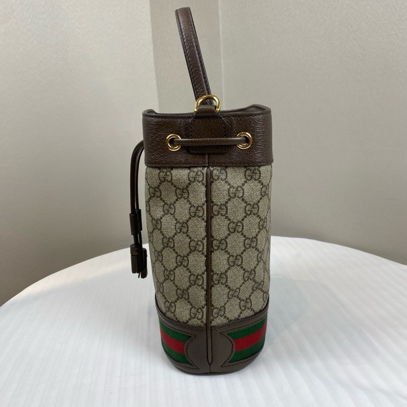 古馳/Gucci Ophidia系列   米色和烏木色GG Supreme帆布20*10*25-3