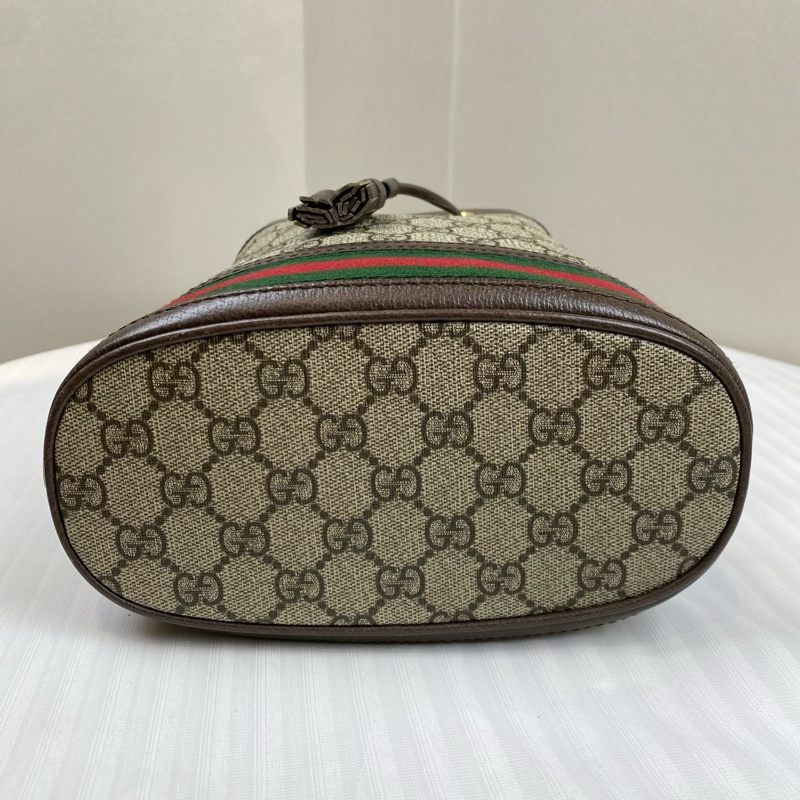 古馳/Gucci Ophidia系列   米色和烏木色GG Supreme帆布20*10*25-5