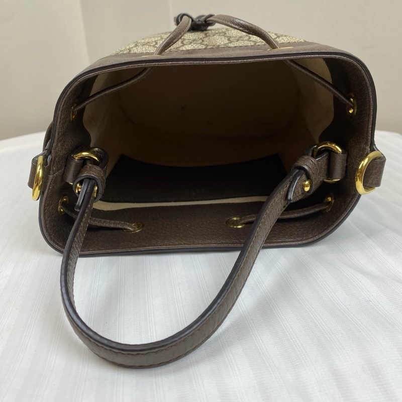 古馳/Gucci Ophidia系列   米色和烏木色GG Supreme帆布20*10*25-6