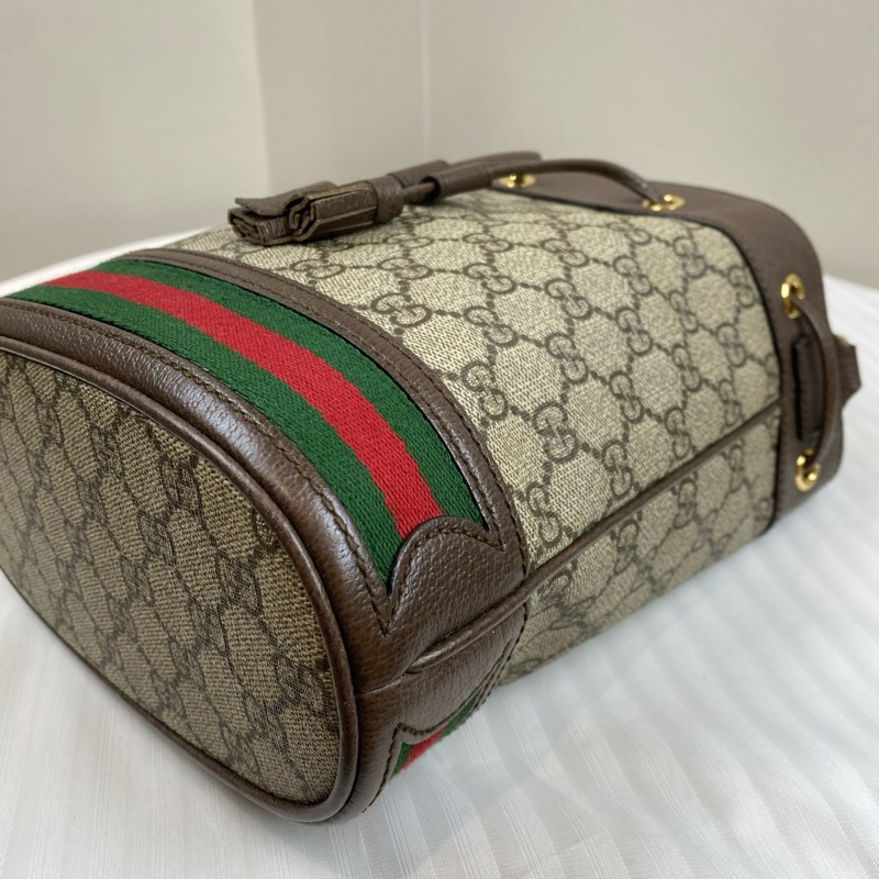 古馳/Gucci Ophidia系列   米色和烏木色GG Supreme帆布20*10*25-8