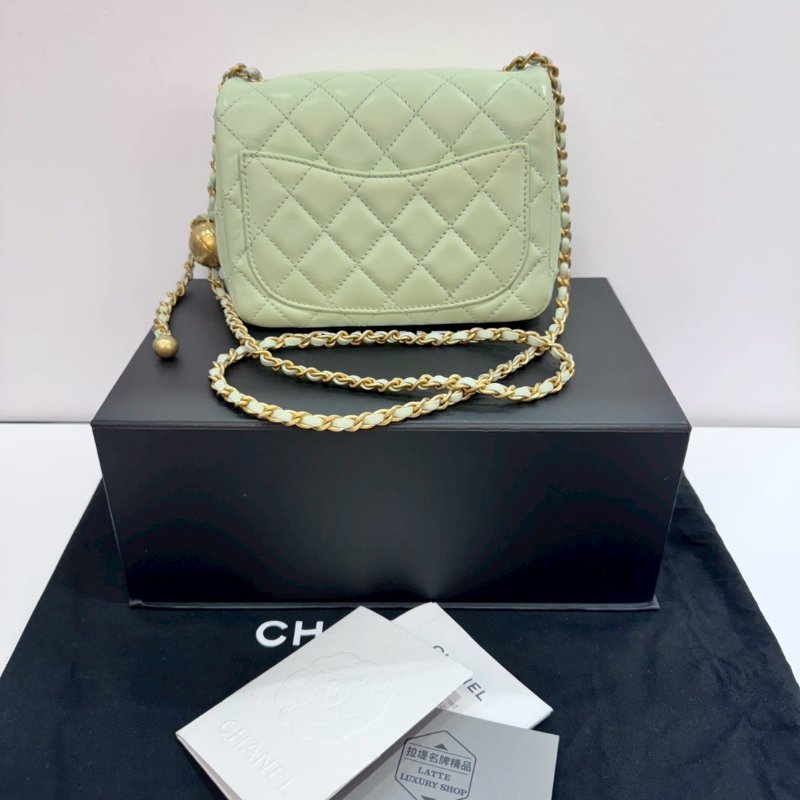 CHANEL 金球 方胖子/斜背包/側背包/肩背包/手提包 9成新-1