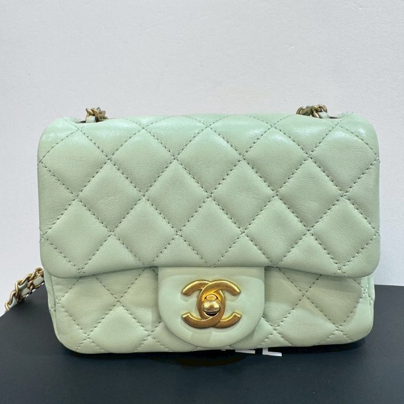 CHANEL 金球 方胖子/斜背包/側背包/肩背包/手提包 9成新-2