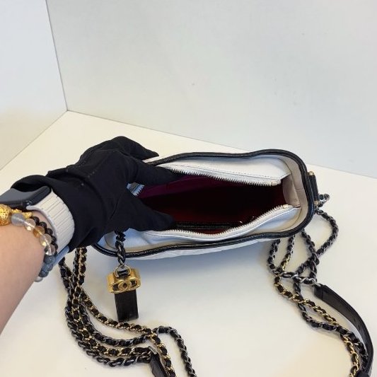 香奈兒/Chanel 黑白熊貓流浪包 小號-8