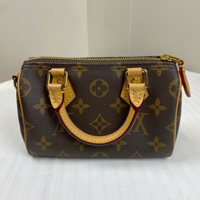 路易威登/Louis Vuitton Nano Speedy M81085    Monogram 塗層帆布 16 x 10 x 7.5-1
