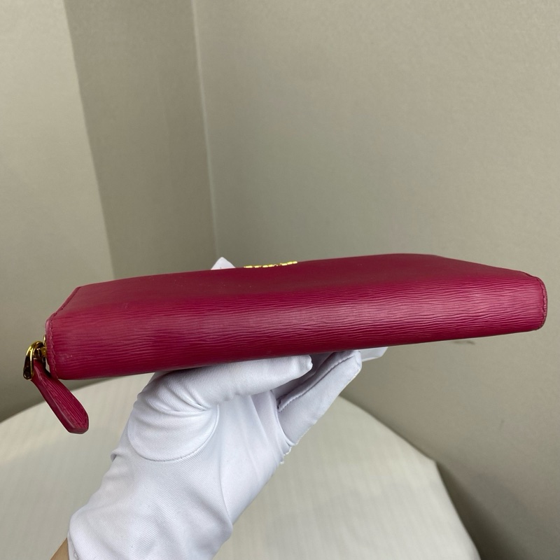 普拉达/Prada     桃紅色 牛皮 长 19 x 宽 2 x 高 10 cm-6