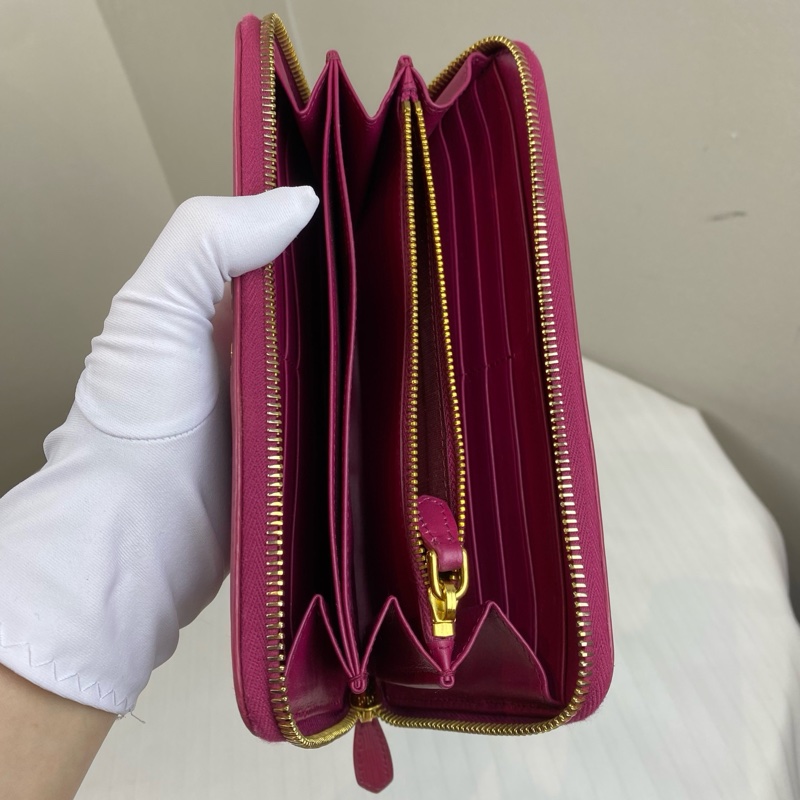 普拉达/Prada     桃紅色 牛皮 长 19 x 宽 2 x 高 10 cm-7