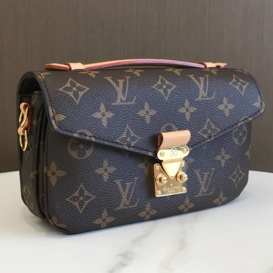 芯片款 路易威登/Louis Vuitton Pochette Metis East West 經典老花塗層帆佈小郵差包-2