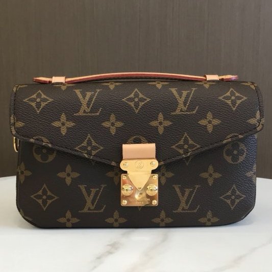 芯片款 路易威登/Louis Vuitton Pochette Metis East West 經典老花塗層帆佈小郵差包-5