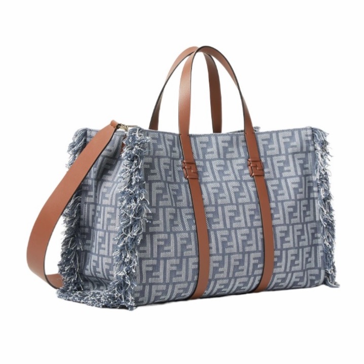 Fendi 女士 FF 提花單肩包均碼碼37cm*16cm*29cm-1