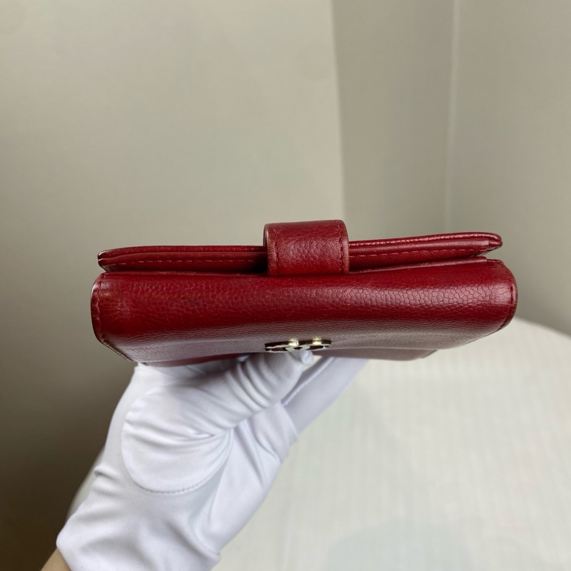 Chanel 紅色銀包 11*1*10-1