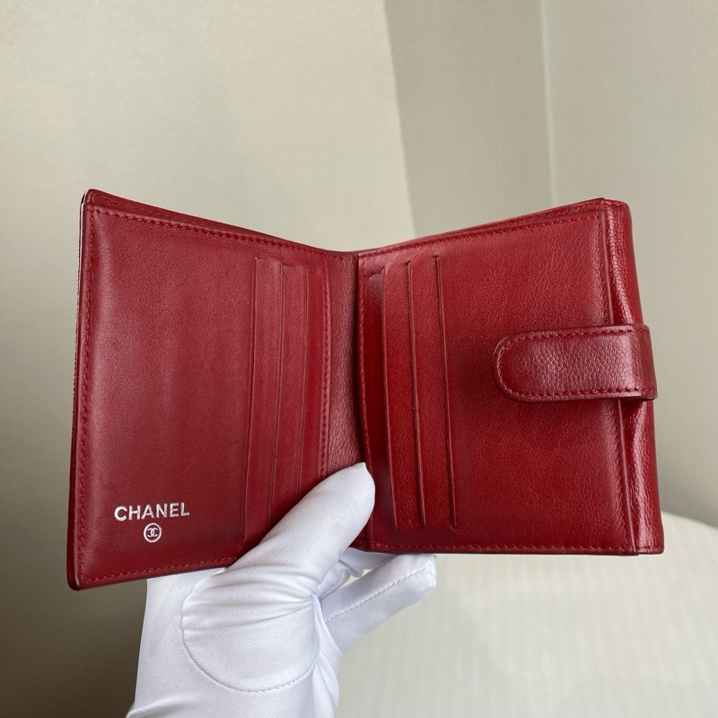 Chanel 紅色銀包 11*1*10-6