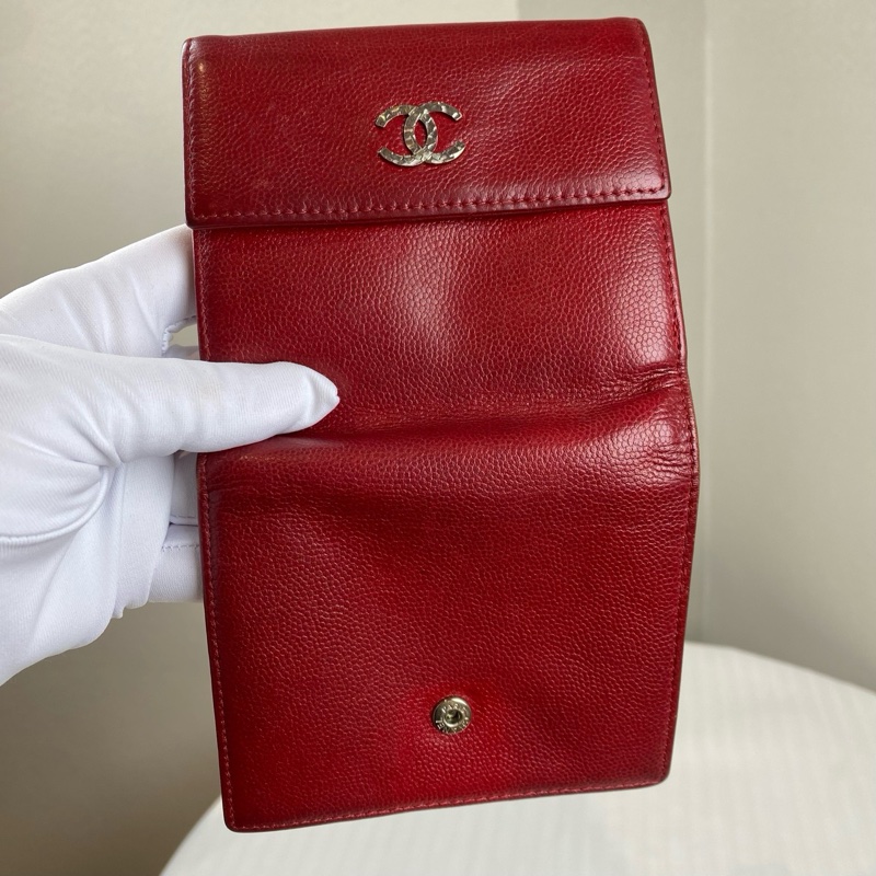 Chanel 紅色銀包 11*1*10-7