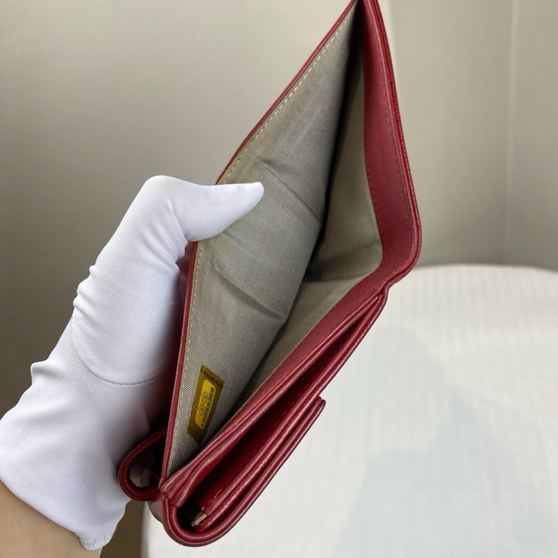 Chanel 紅色銀包 11*1*10-8