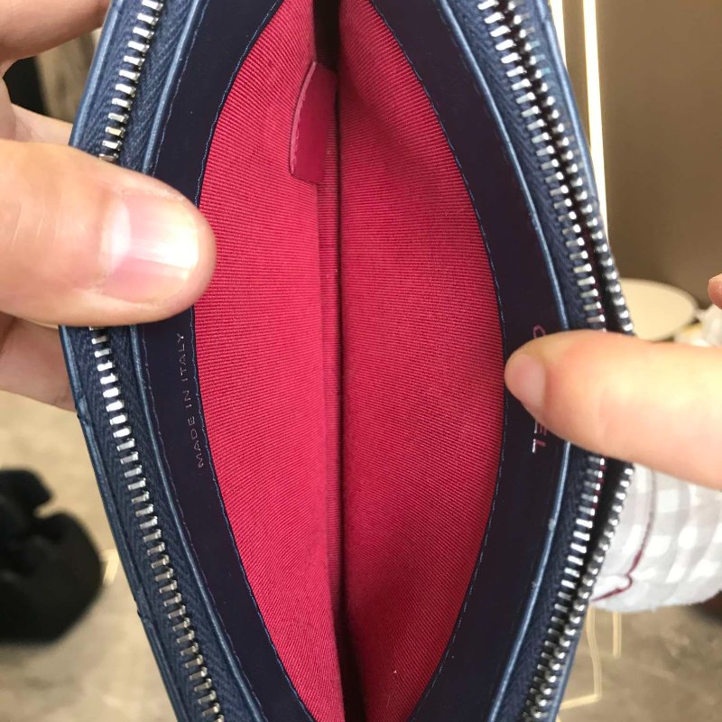 香奈兒/Chanel 藍拼黑mini流浪鏈條包-10