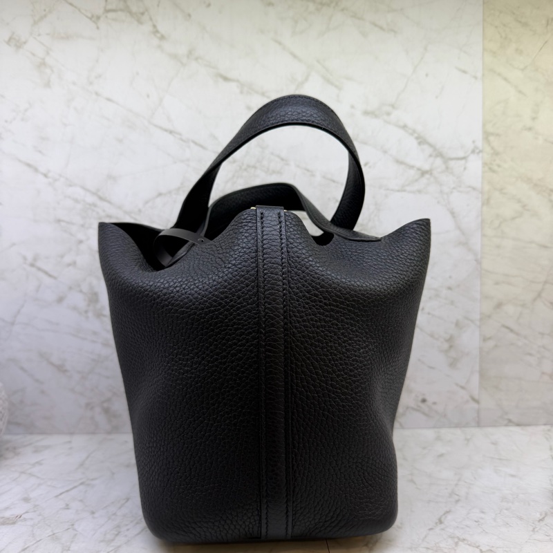 HERMES PICOTIN18黑色金釦/Z-2