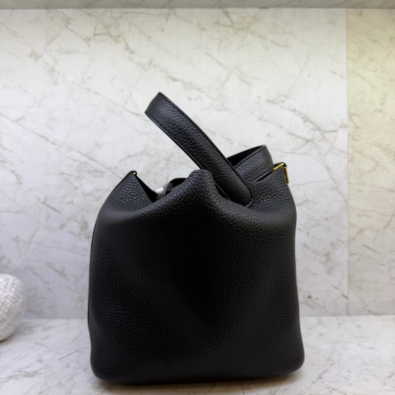 HERMES PICOTIN18黑色金釦/Z-3
