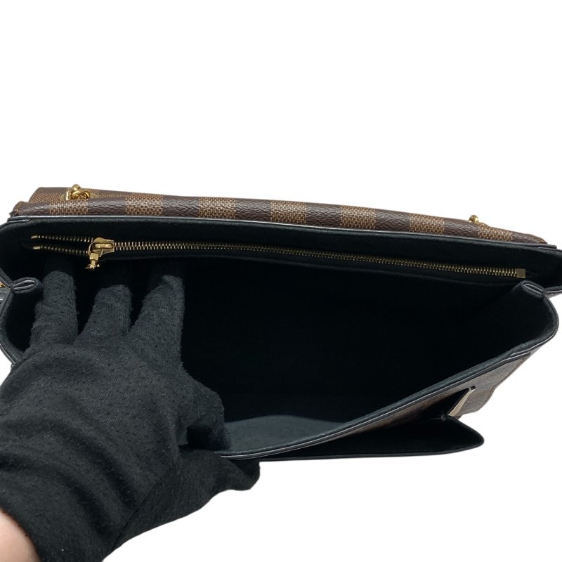 LOUIS VUITTON 路易威登 N40113  DAMIER VAVIN PM  PVC帆布 棋盤格 棕色×米色 金釦-9