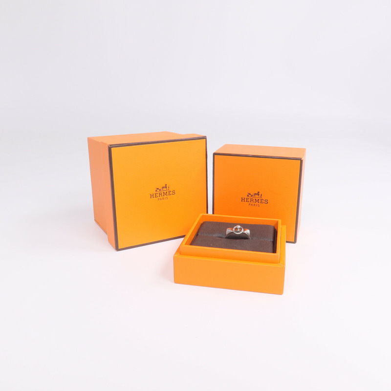 HERMES 925純銀Collier de Chien Ring戒指-8