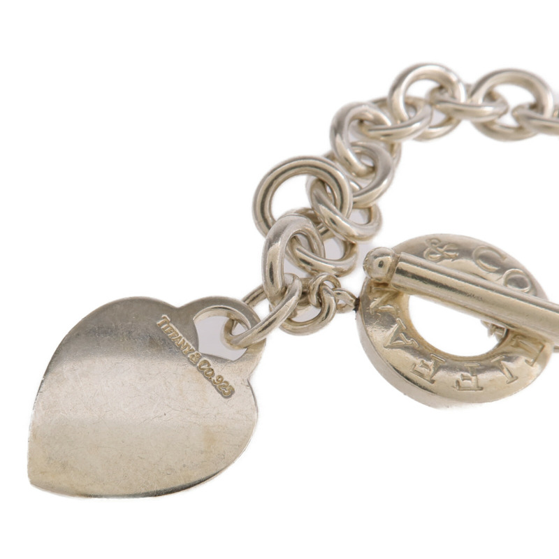 TIFFANY＆CO 925純銀Heart Tag Toggle Necklace項鍊-2
