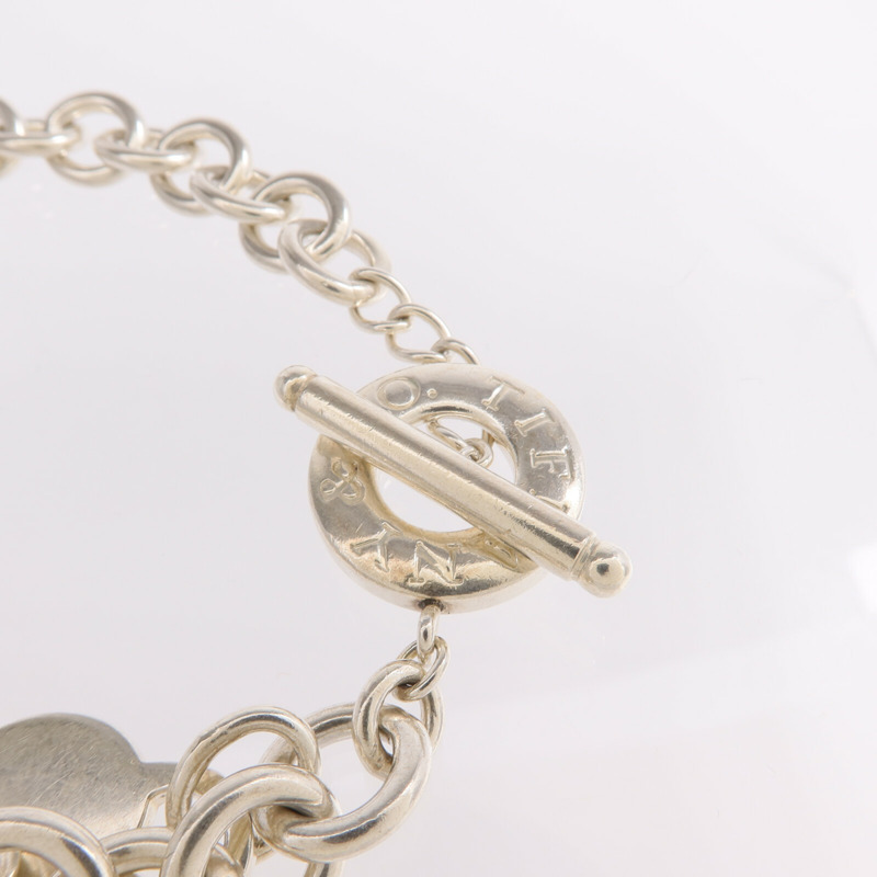 TIFFANY＆CO 925純銀Heart Tag Toggle Necklace項鍊-4