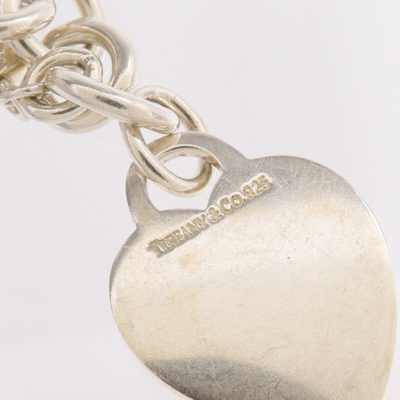 TIFFANY＆CO 925純銀Heart Tag Toggle Necklace項鍊-6