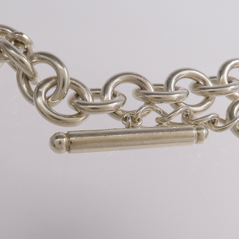 TIFFANY＆CO 925純銀Heart Tag Toggle Necklace項鍊-7