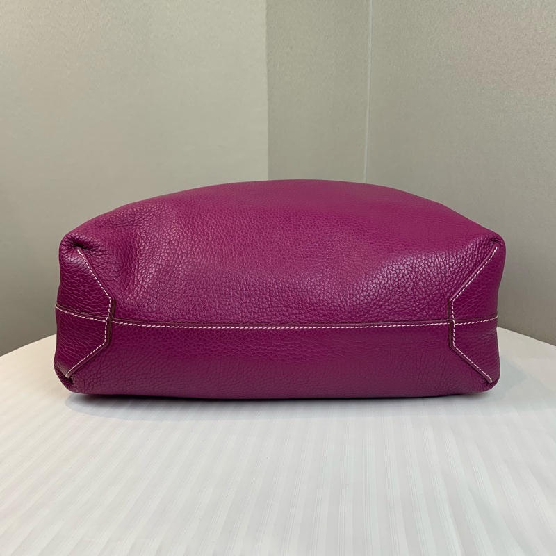 愛馬仕/Hermes Double Sens 36 棕色/紫紅色雙面托特包 兩面可背很實用 容量大適合通勤36x12x34cm-7