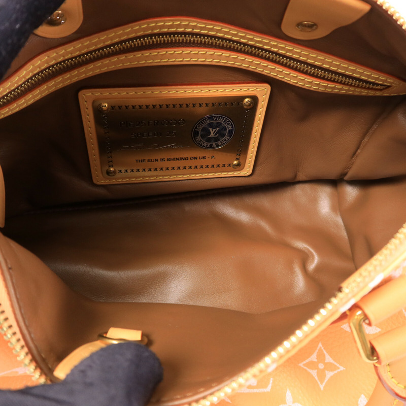 LOUIS VUITTON 牛皮/羊皮皮革Speedy P9 Bandouliere 25手挽肩背兩用袋-4